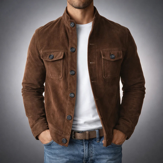 JUAN | Chaqueta Bomber Premium de Efecto Ante