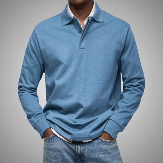 LUIS | Polo de manga larga lujoso