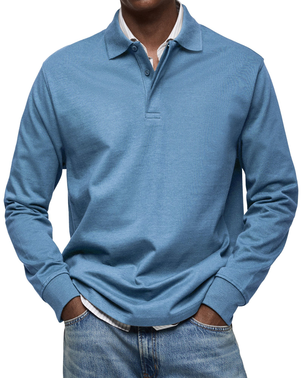 LUIS | Polo de manga larga lujoso