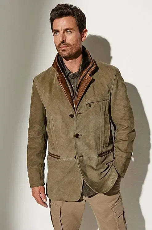 RAUL | Chaqueta Vintage Elegante con Cuello para Hombre