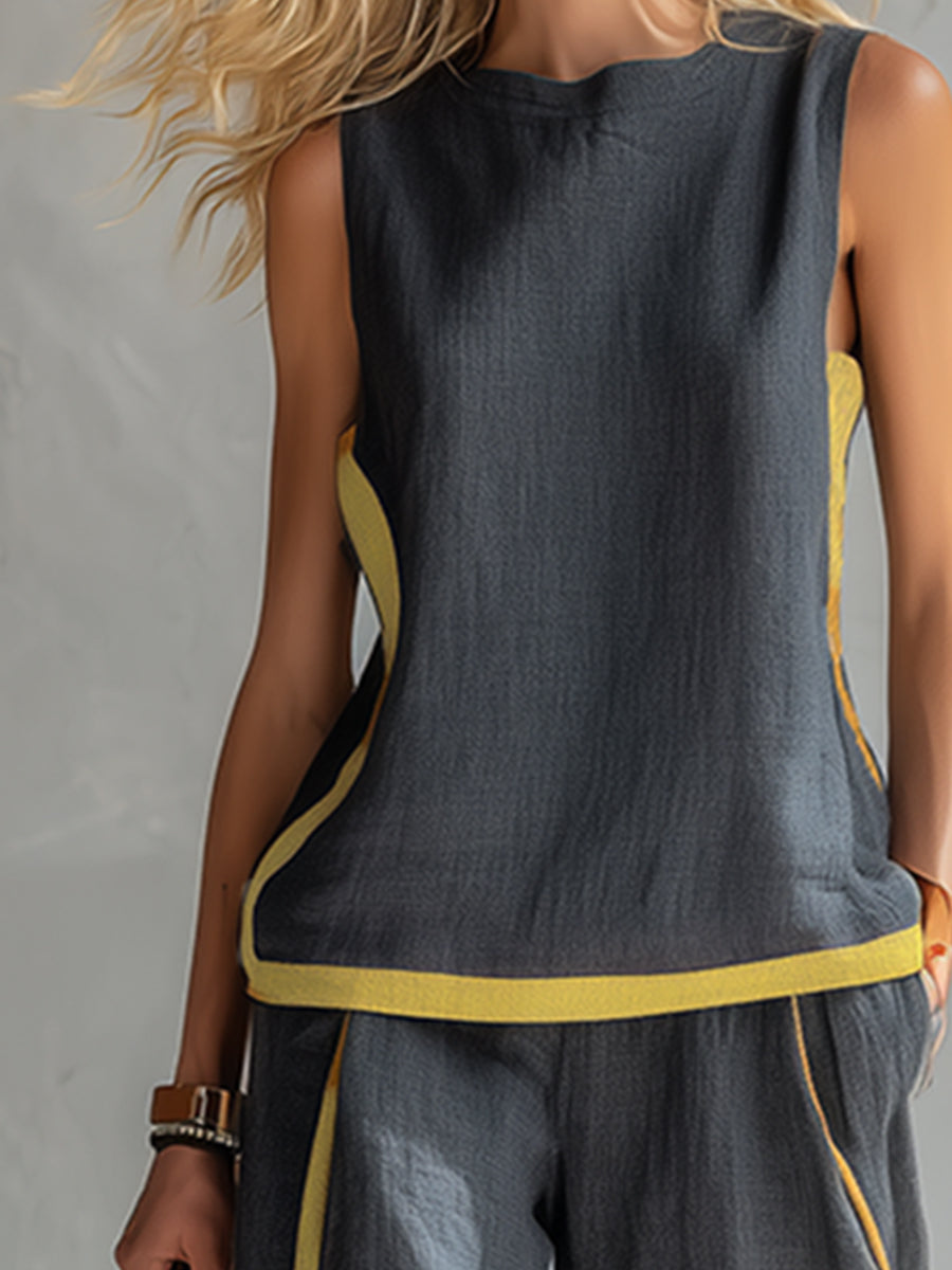 ISABELLA | Conjunto elegante de lino y algodón