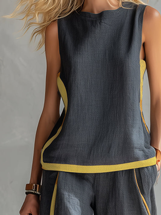 ISABELLA | Conjunto elegante de lino y algodón
