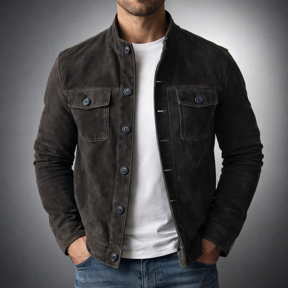 JUAN | Chaqueta Bomber Premium de Efecto Ante