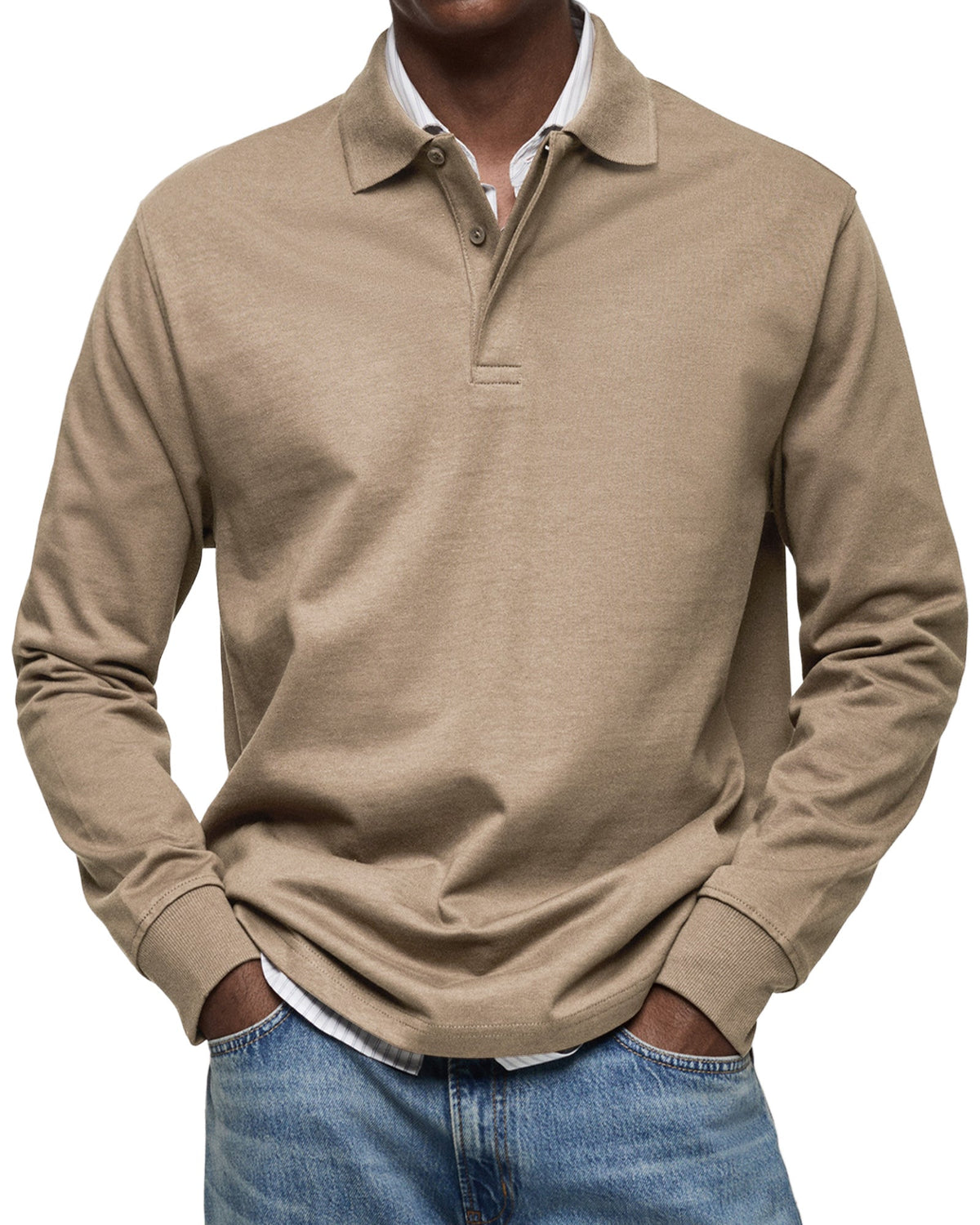 LUIS | Polo de manga larga lujoso
