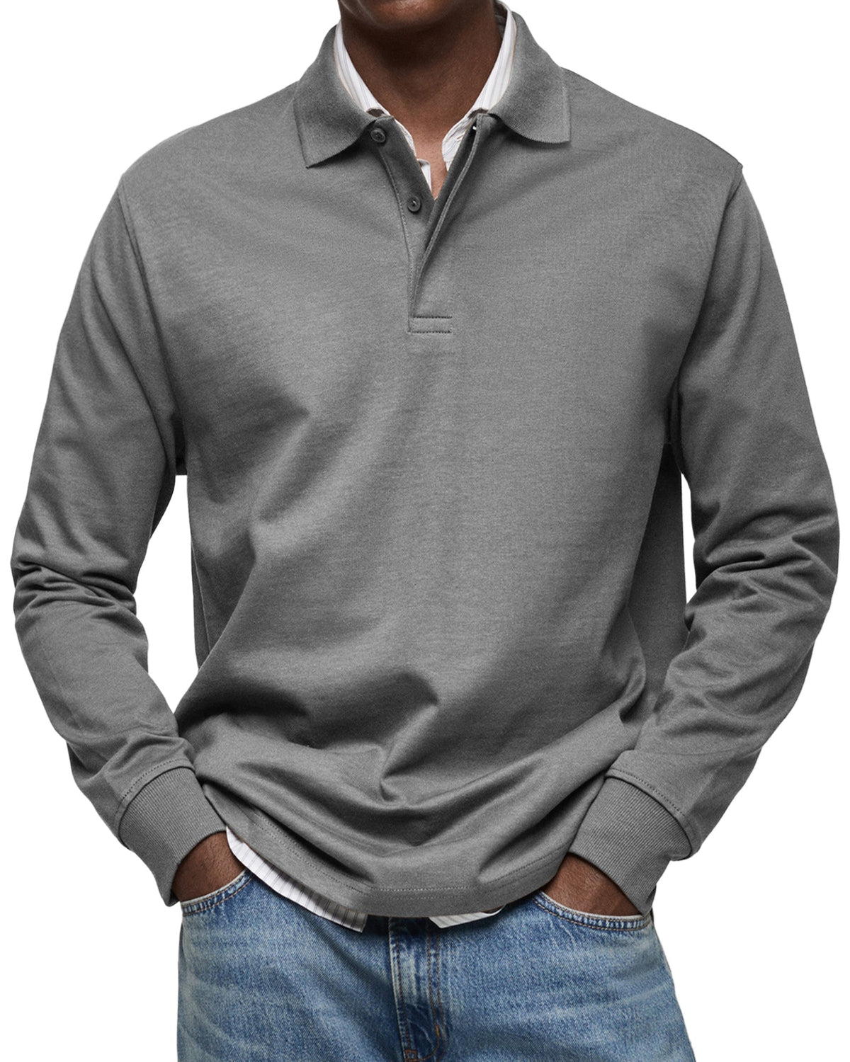 LUIS | Polo de manga larga lujoso