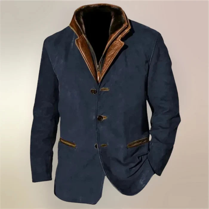 RAUL | Chaqueta Vintage Elegante con Cuello para Hombre
