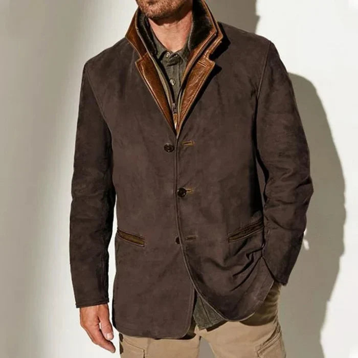 RAUL | Chaqueta Vintage Elegante con Cuello para Hombre
