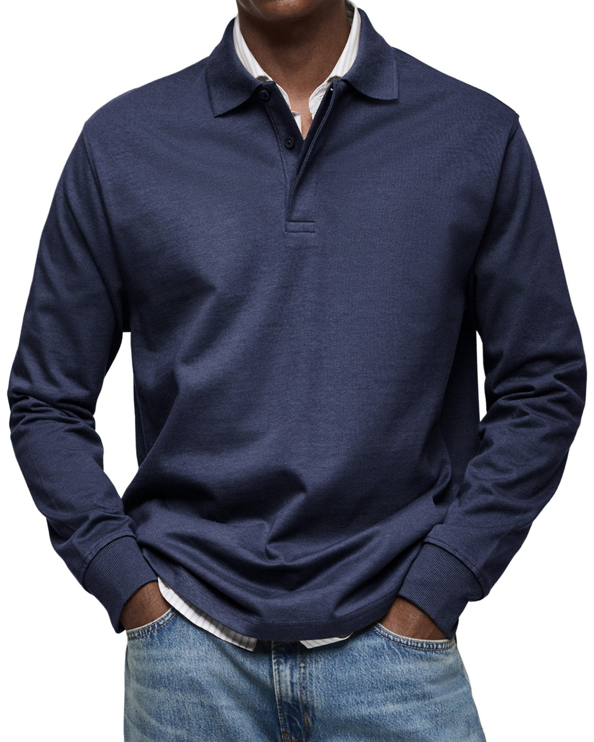 LUIS | Polo de manga larga lujoso