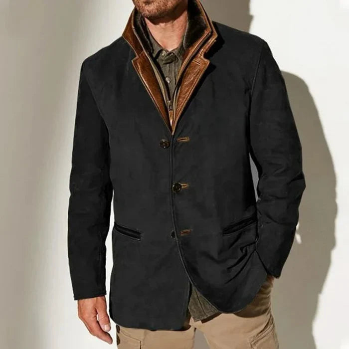 RAUL | Chaqueta Vintage Elegante con Cuello para Hombre