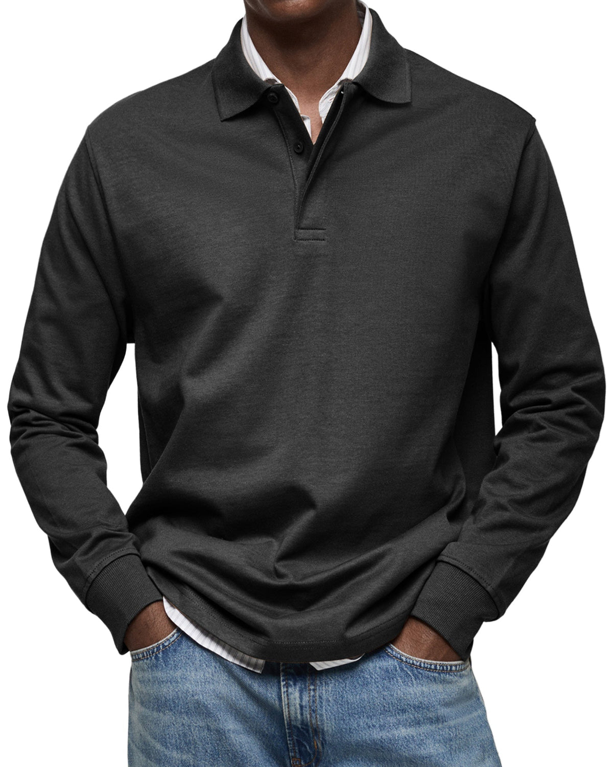 LUIS | Polo de manga larga lujoso