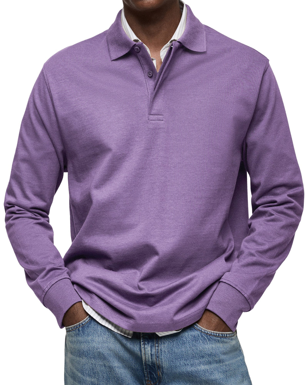 LUIS | Polo de manga larga lujoso