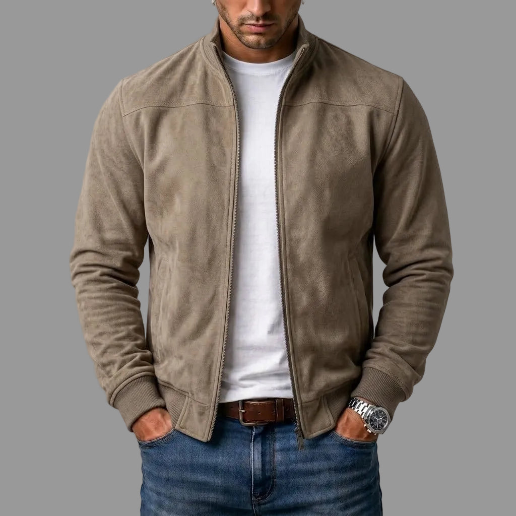 SANTIAGO | Chaqueta bomber de ante