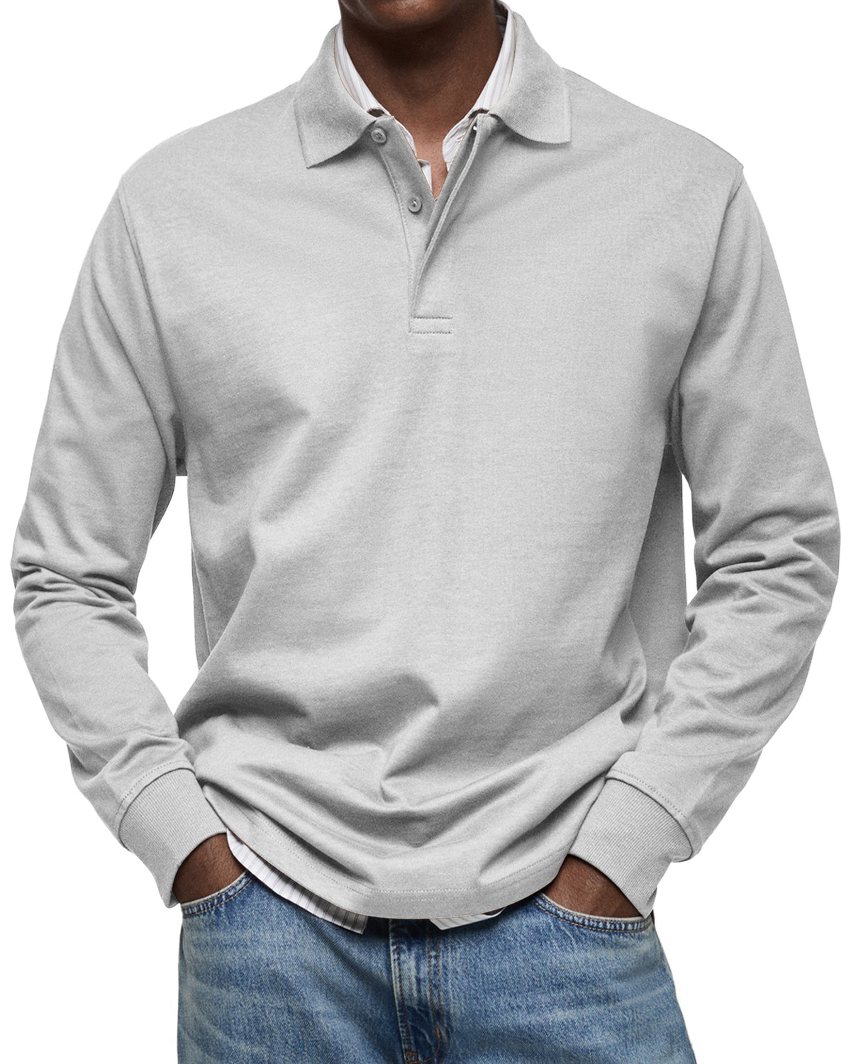 LUIS | Polo de manga larga lujoso