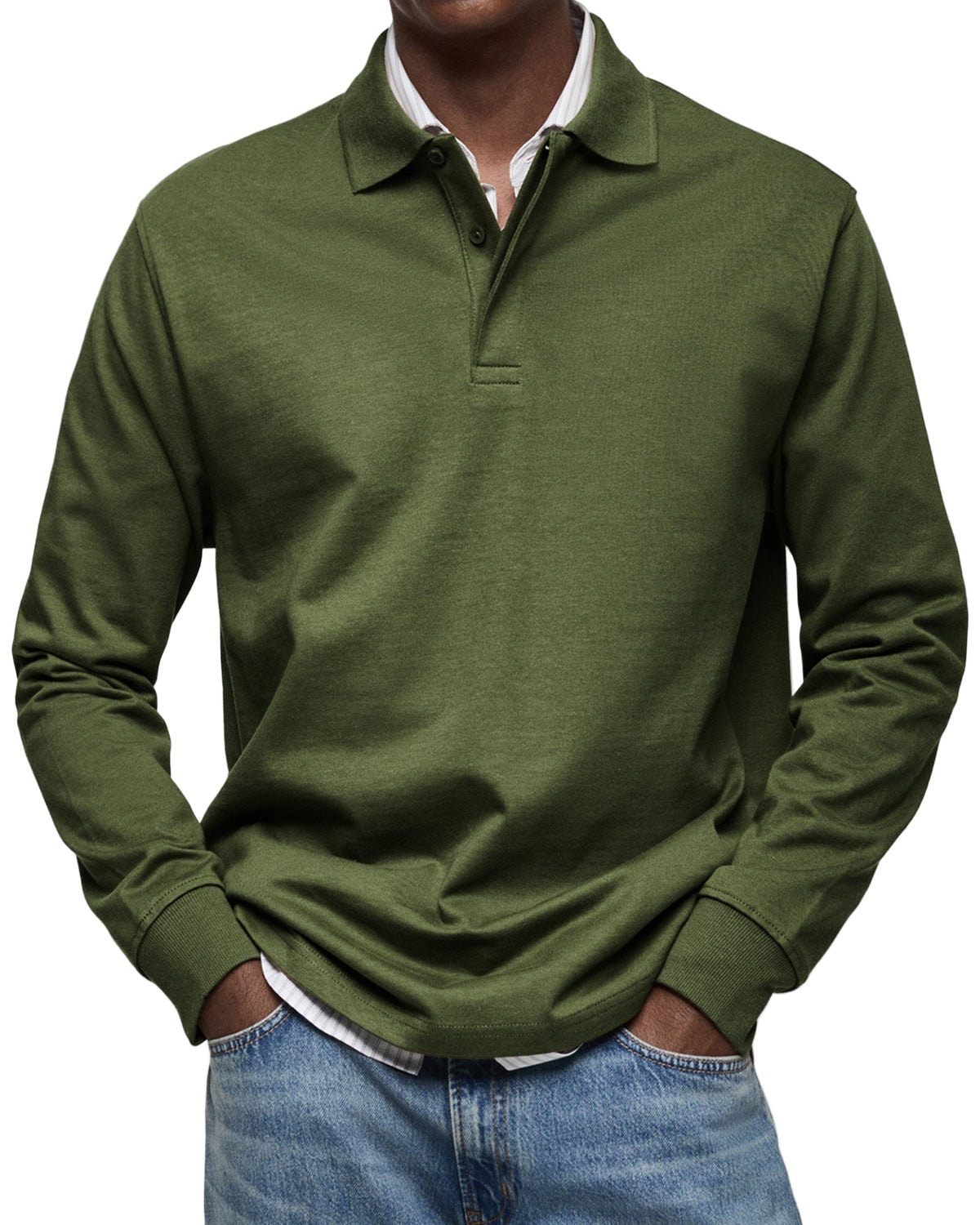 LUIS | Polo de manga larga lujoso