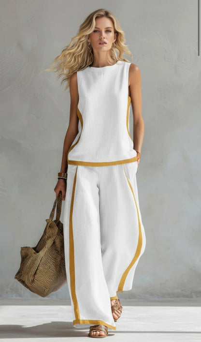 ISABELLA | Conjunto elegante de lino y algodón