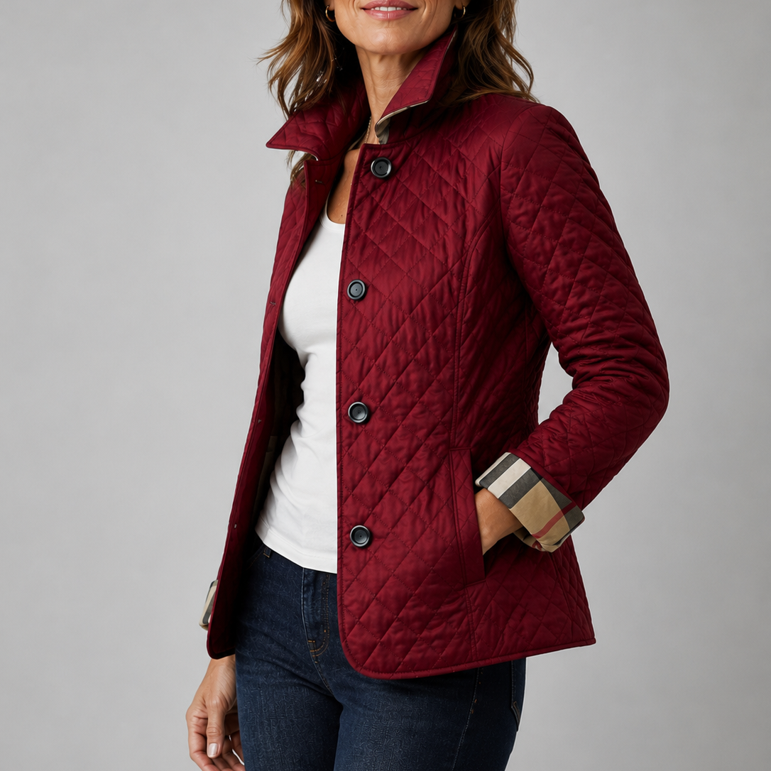 CARMEN | Chaqueta Acolchada Ligera con Cuello Alzado