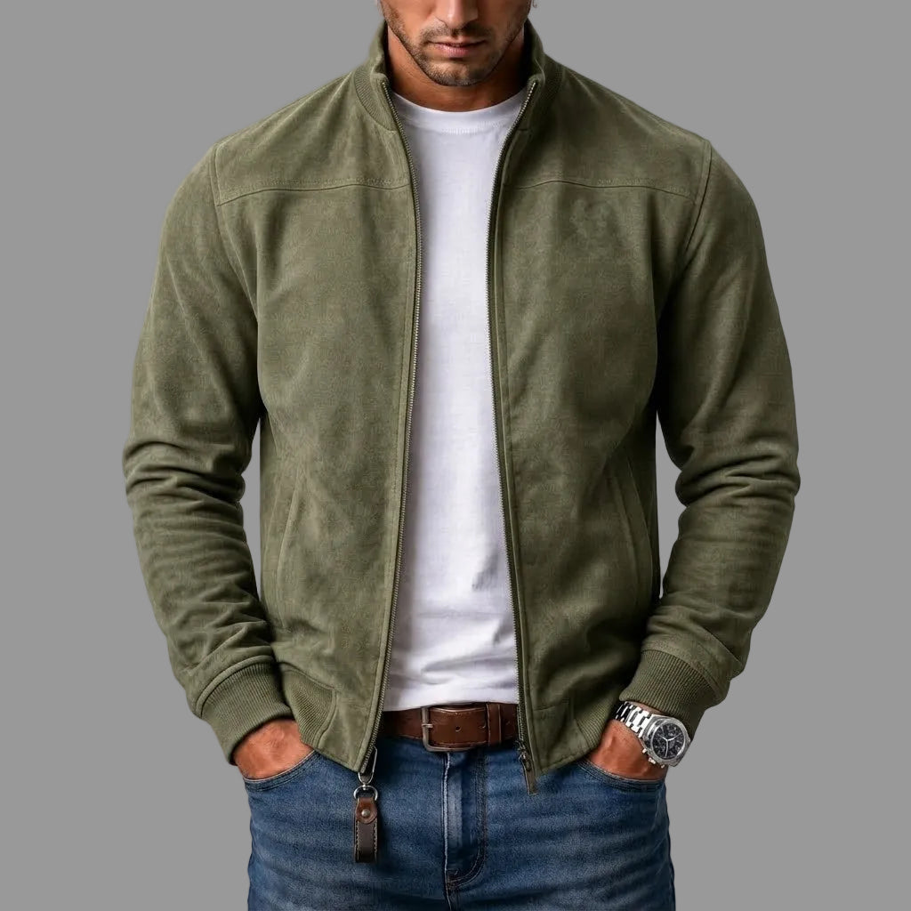 SANTIAGO | Chaqueta bomber de ante