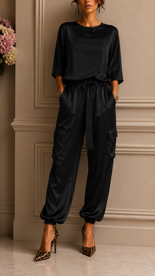 LUNA | Elegante conjunto de dos piezas con una caída fluida