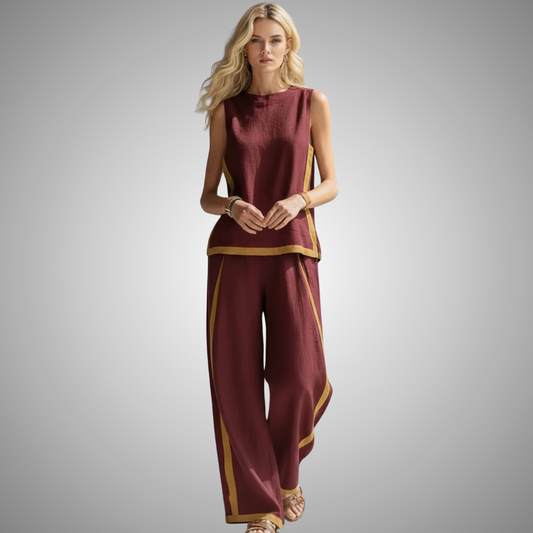 ISABELLA | Conjunto elegante de lino y algodón