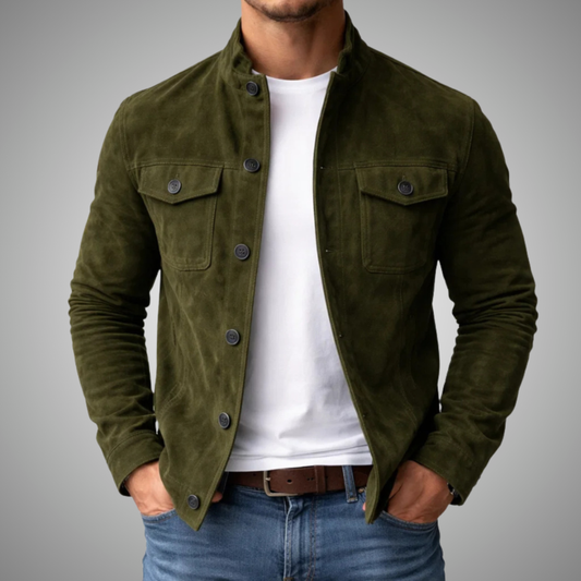 JUAN | Chaqueta Bomber Premium de Efecto Ante