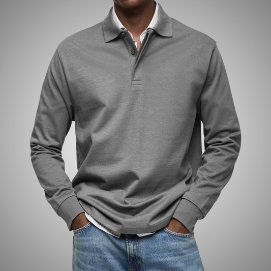 LUIS | Polo de manga larga lujoso