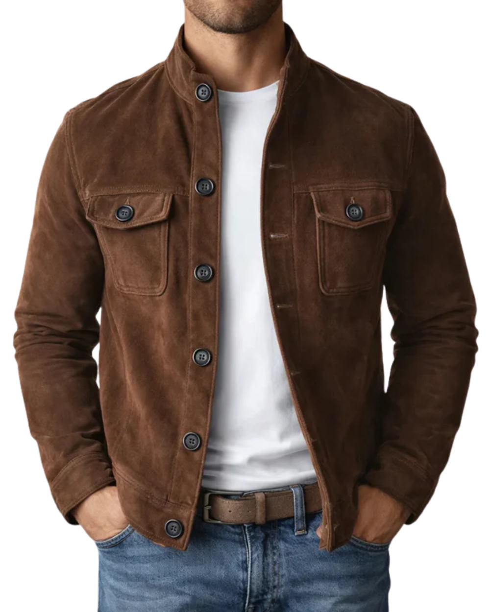 JUAN | Chaqueta Bomber Premium de Efecto Ante