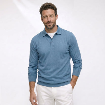 LUIS | Polo de manga larga lujoso