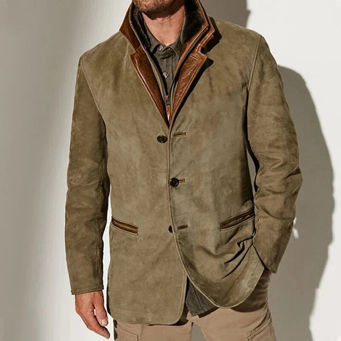 RAUL | Chaqueta Vintage Elegante con Cuello para Hombre